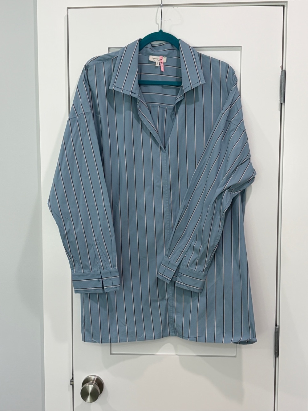 Lafayette 148 Blue Striped Tunic
